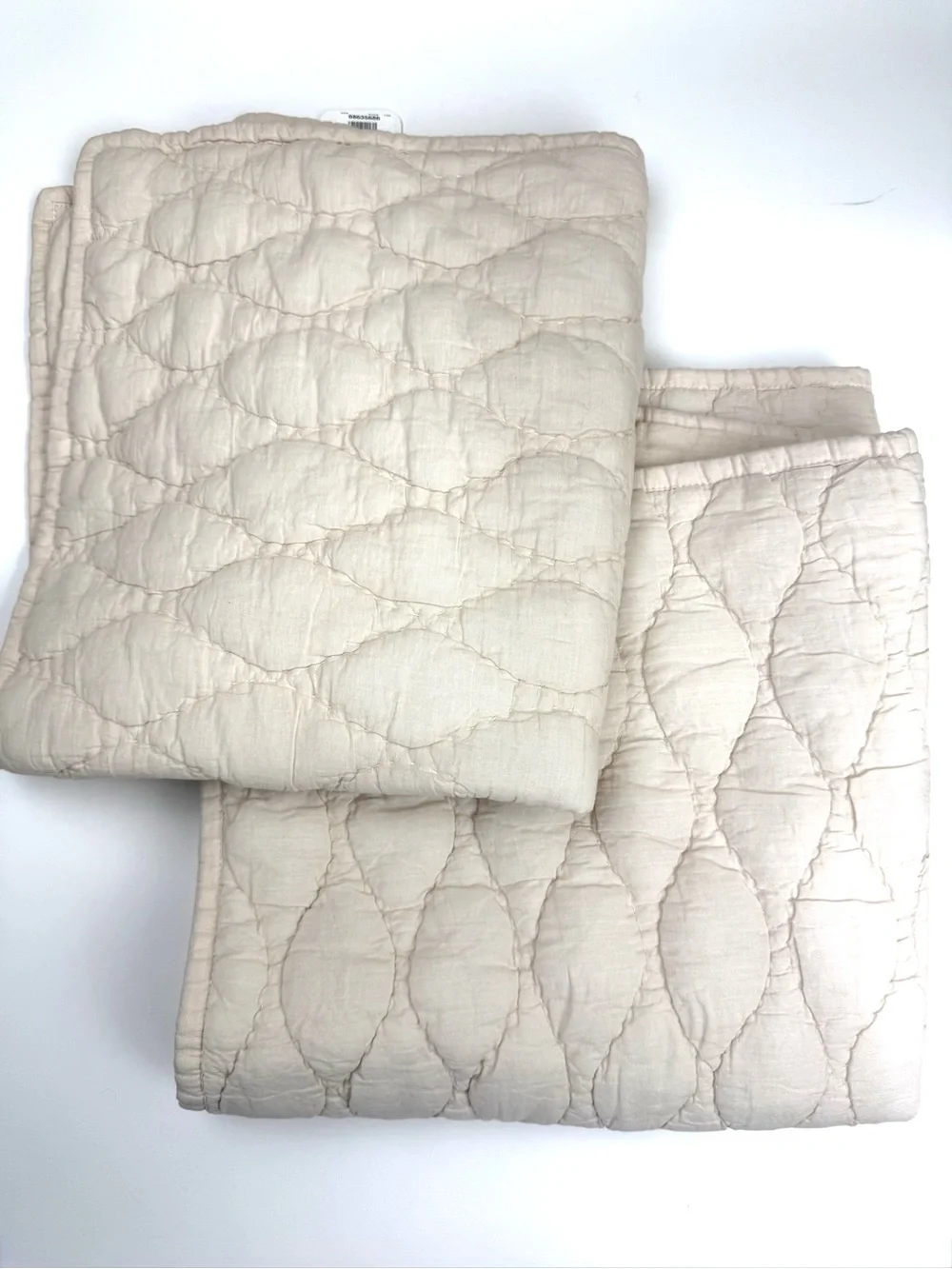 Pottery Barn Quilted Cotton Pillow Shams Pink (2)